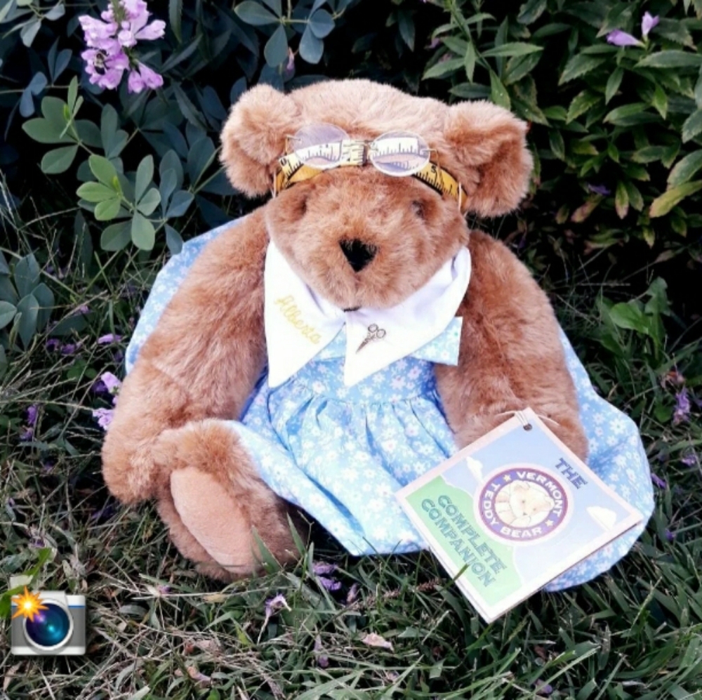 Vermont Teddy Bear Alberta Seamstress Cottagecore Bear